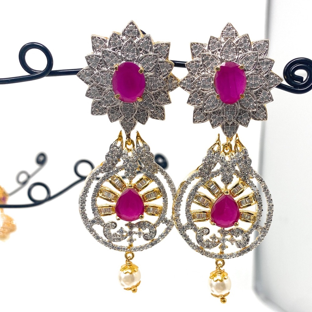Indian multi stoned earrings